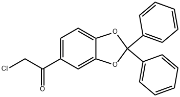1-(2,2-Diphenyl-1,3-benzodioxol-5-yl)-2-chloroethanone 结构式