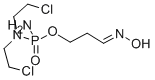 3-(Hydroxyimino)propyl N,N-bis(2-chloroethyl)phosphoramidate 结构式