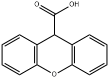 呫吨-9-羧酸 结构式