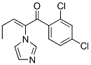 2-Penten-1-one,  1-(2,4-dichlorophenyl)-2-(1H-imidazol-1-yl)- 结构式