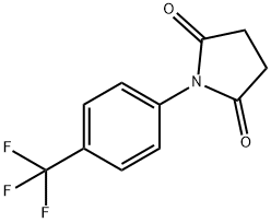 1-(4-(三氟甲基)苯基)吡咯烷-2,5-二酮 结构式