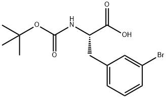 Boc-L-3-溴苯丙氨酸, 82278-73-7, 结构式