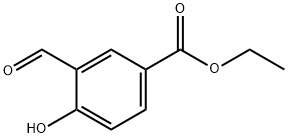 3-甲酰基-4-羟基苯甲酸乙酯 结构式