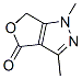 4H-Furo[3,4-c]pyrazol-4-one,  1,6-dihydro-1,3-dimethyl- 结构式