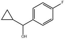 α-シクロプロピル-4-フルオロベンゼンメタノール 化学構造式