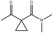 Cyclopropanecarboxamide, 1-acetyl-N,N-dimethyl- (9CI) 结构式
