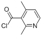 3-Pyridinecarbonyl chloride, 2,4-dimethyl- (9CI) 结构式