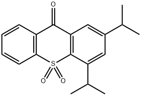 2,4-bis(isopropyl)thioxanthen-9-one 10,10-dioxide 结构式