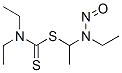 N,N-diethyl-1-[1-(ethyl-nitroso-amino)ethylsulfanyl]methanethioamide 结构式