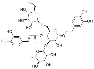2-(3,4-ジヒドロキシフェニル)エチル3-O-(6-デオキシ-α-L-マンノピラノシル)-6-O-β-D-グルコピラノシル-4-O-[3-(3,4-ジヒドロキシフェニル)プロペノイル]-β-D-グルコピラノシド