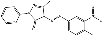 2,4-Dihydro-5-methyl-4-[(4-methyl-3-nitrophenyl)azo]-2-phenyl-3H-pyrazol-3-one 结构式