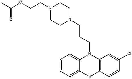 醋酸奋乃静, 84-06-0, 结构式
