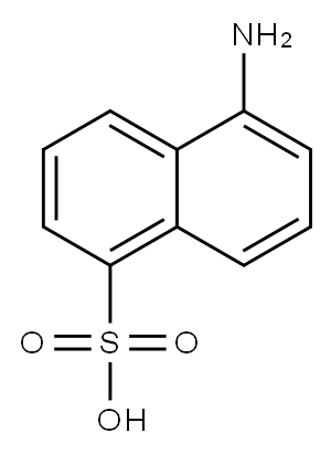 5-氨基-1-萘磺酸 结构式