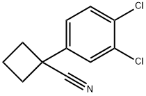 1-(3,4-DICHLOROPHENYL)CYCLOBUTANECARBONITRILE Struktur