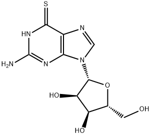 6-硫基鸟嘌呤, 85-31-4, 结构式
