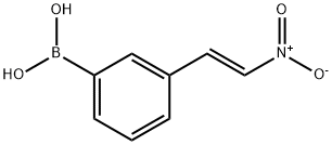 3-(E-2-硝基乙烯基)苯基硼酸 结构式
