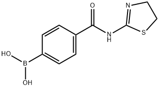 N-(THIAZOLINE-2-YL) 4-BORONOBENZAMIDE Struktur