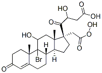 9Α-溴孕甾-4-烯-11Β,17Α,21-三醇-3,20-二酮-17,21-二醋酸酯, 85707-49-9, 结构式