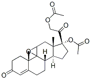 9Β,11Β-环氧孕甾-4-烯-17Α,21-二醇-3,20-二酮-17,21-二醋酸酯, 85707-50-2, 结构式