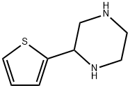 2-(2-噻吩基)]哌嗪 结构式
