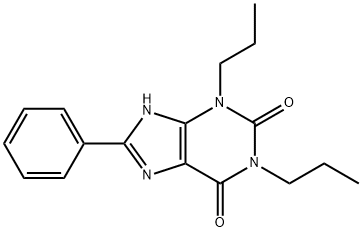 1,3-DIPROPYL-8-PHENYLXANTHINE 结构式