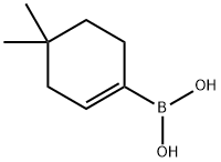 4,4-ジメチルシクロヘキセン-1-イルボロン酸 化学構造式
