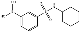 3-N-CYCLOHEXYLSULFAMOYLPHENYLBORONIC ACID Struktur