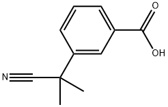 3-(2-Cyanopropan-2-yl)benzoic acid Structure