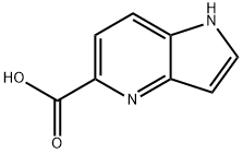 1H-ピロロ[3,2-B]ピリジン-5-カルボン酸 化学構造式