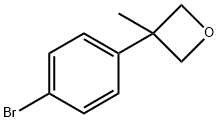 3-(4-溴苯基)-3-甲基噁丁环烷 结构式