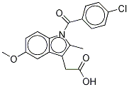 インドメタシン‐D4(クロロベンゾイル‐D4) 化学構造式