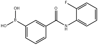 3-(2-FLUOROPHENYLCARBAMOYL)PHENYLBORONIC ACID Struktur