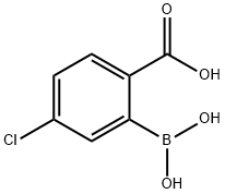 2-羧基-5-氯苯基硼酸, 874290-67-2, 结构式