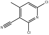 3-氰基-4-甲基-2,6-二氯吡啶 结构式