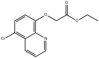 [(5-クロロキノリン-8-イル)オキシ]酢酸エチル 化学構造式