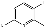 2-氯-5-氟-6-甲基吡啶 结构式