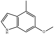 6-甲氧基-4-甲基吲哚 结构式