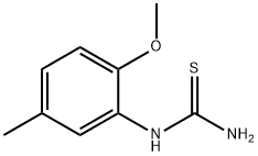 2-甲氧基-5-甲基苯基硫脲, 88686-29-7, 结构式