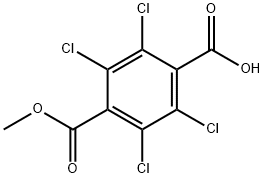 四氯对苯二甲酸单甲酯, 887-54-7, 结构式