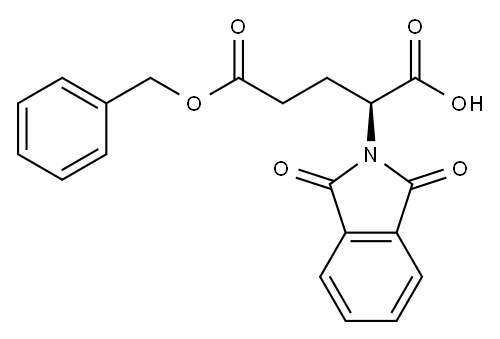 (S)-2-(1,3-二氧代-1,3-二氢异吲哚-2-基)戊二酸-5-苄酯 结构式