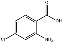 2-氨基-4-氯苯甲酸, 89-77-0, 结构式