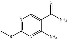 4-氨基-2-甲硫基嘧啶-5-羧胺 结构式