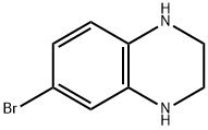 6-ブロモ-1,2,3,4-テトラヒドロキノキサリン 化学構造式