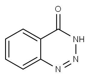 1,2,3-苯并三嗪-4(3H)-酮 结构式