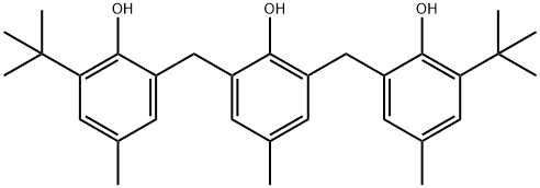 2,6-bis[[3-(tert-butyl)-2-hydroxy-5-tolyl]methyl]-4-methylphenol 结构式