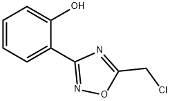 2-(5-CHLOROMETHYL-[1,2,4]OXADIAZOL-3-YL)-PHENOL Struktur