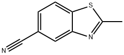 2-甲基-5-氰基苯并噻唑 结构式