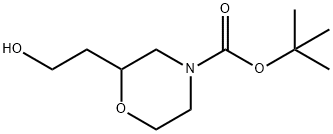 N-Boc-2-(2-hydroxyethyl)morpholine Struktur