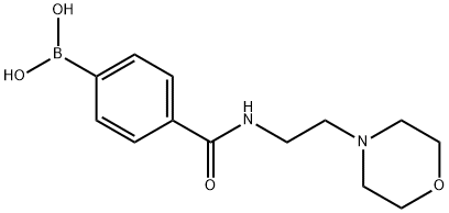 4-(2-吗啉乙基氨甲酰基)苯基硼酸, 913835-45-7, 结构式