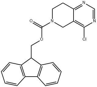 (9H-FLUOREN-9-YL)METHYL 4-CHLORO-7,8-DIHYDROPYRIDO[4,3-D]PYRIMIDINE-6(5H)-CARBOXYLATE Struktur